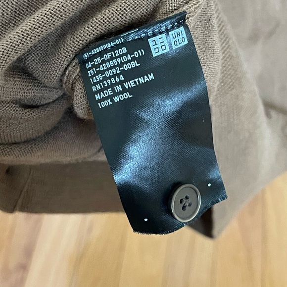 100% wool brown cardigan - Picture 4 of 5